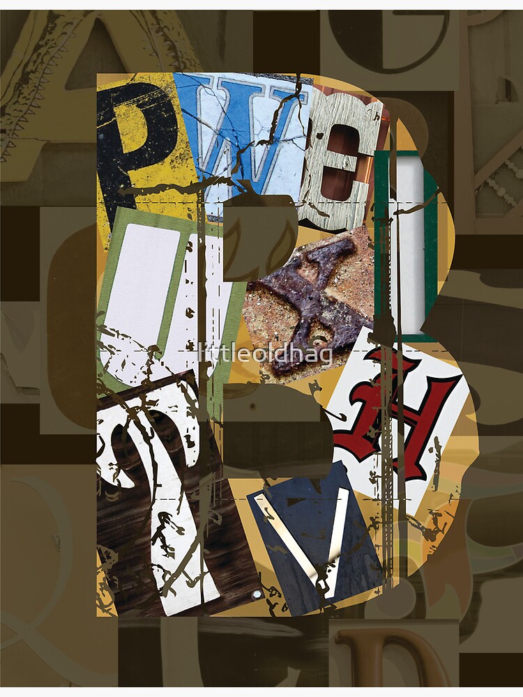 Thumbnail 3 of 3, Canvas Print, Lettered B designed and sold by littleoldhag.
