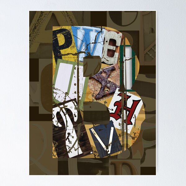 Lettered B Poster