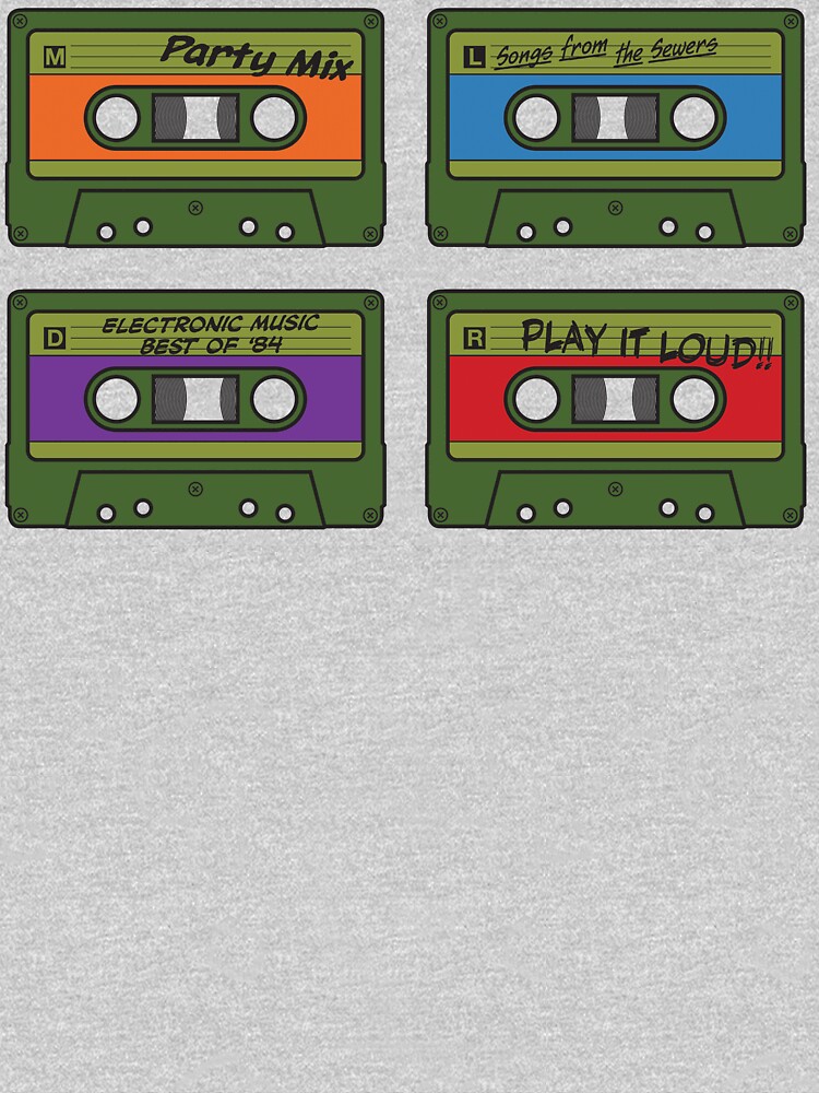 "Teenage Mix Tapes" T-shirt by vonplatypus Redbubble pic