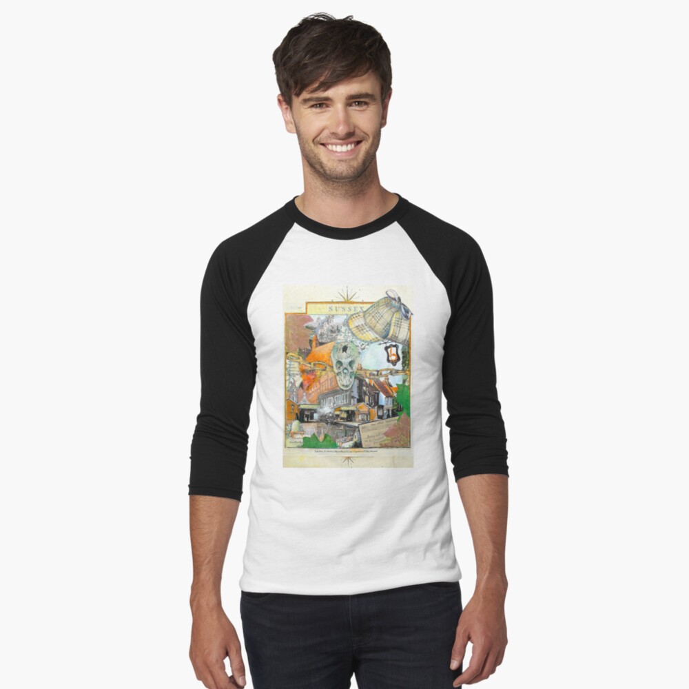Item preview, Baseball ¾ Sleeve T-Shirt designed and sold by mxpublishing.