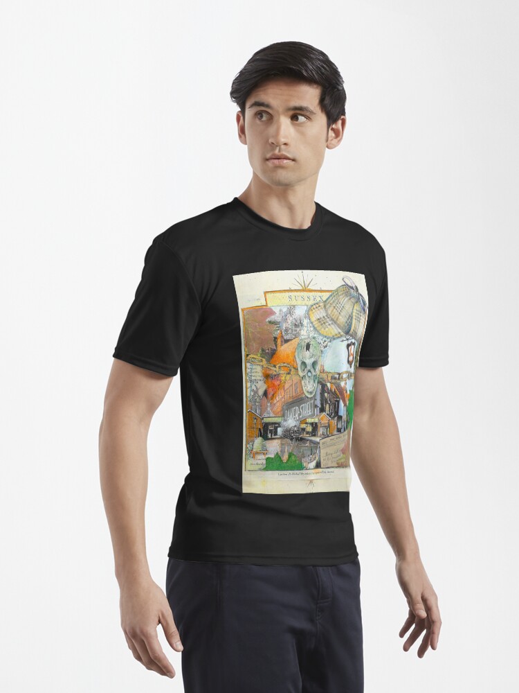 Thumbnail 3 of 7, Active T-Shirt, Art of Sherlock Helander 2 designed and sold by mxpublishing.