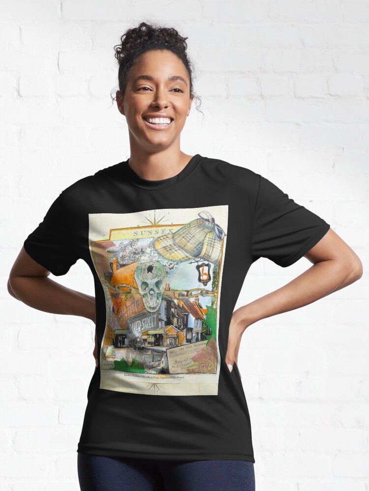 Thumbnail 6 of 7, Active T-Shirt, Art of Sherlock Helander 2 designed and sold by mxpublishing.