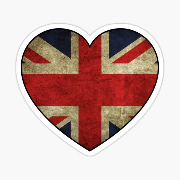 British at Heart Sticker