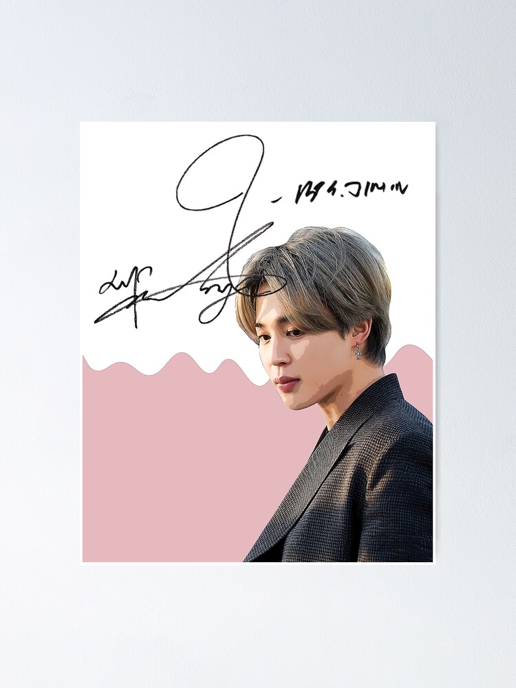 BTS JIMIN ジミン 直筆サイン入りポスター JIMIN - Autograph