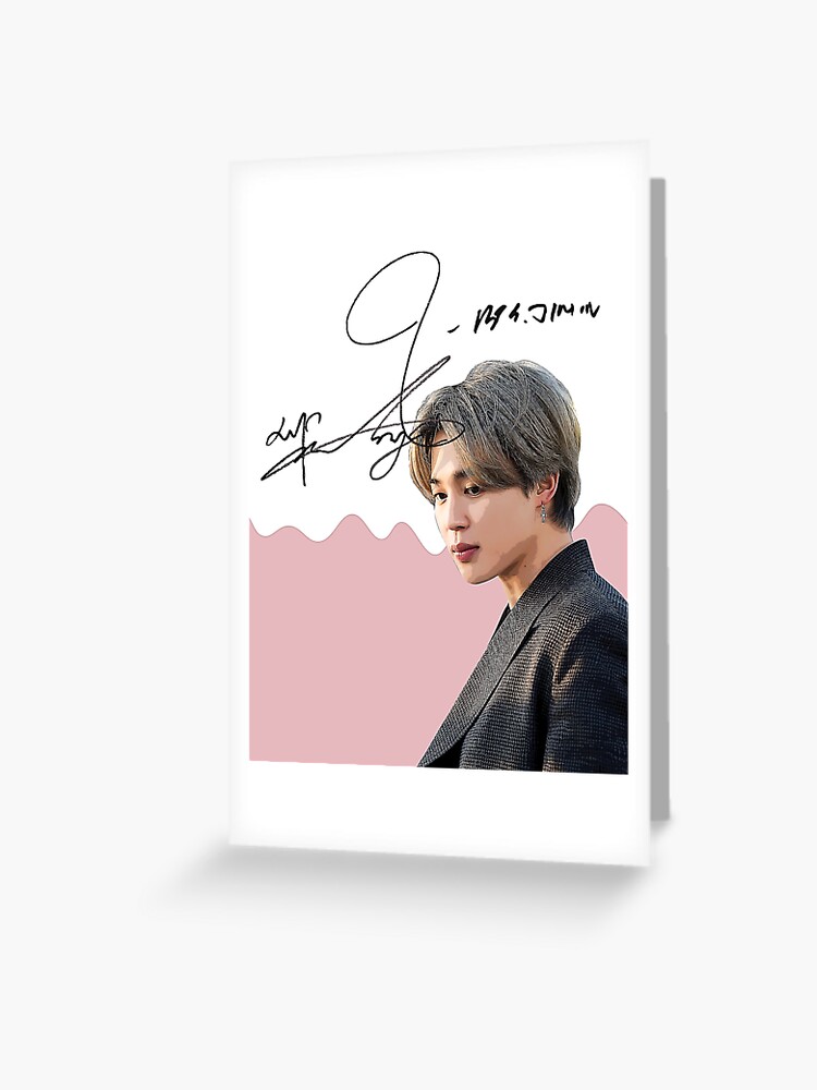 在庫処分・数量限定 BTS Jimin ジミン 直筆サイン入り Autographed