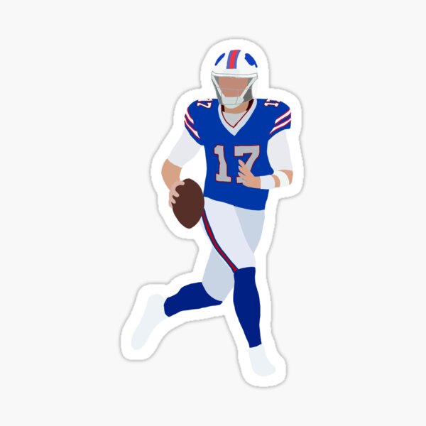 Josh Allen Bills Potato Drawing (White)  Sticker for Sale by MrDaniel21370