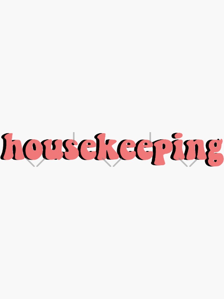 "Outer Banks Housekeeping Red" Sticker for Sale by sabriinam Redbubble