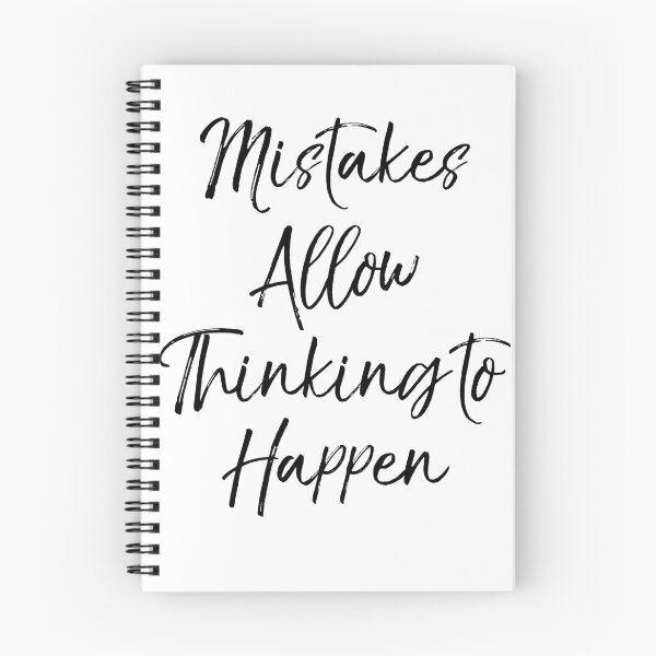 Item preview, Mistakes Allow Thinking to Happen Teaching Quote designed and sold by TNDesignStudio.