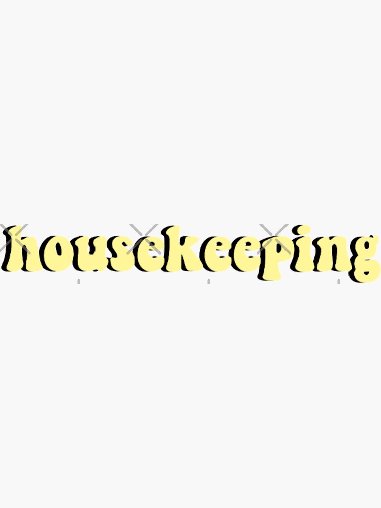 "Outer Banks Housekeeping Yellow" Sticker by sabriinam Redbubble