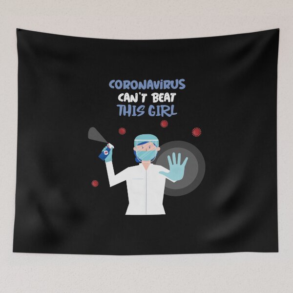Item preview, Disinfect Coronavirus can't beat this Girl health-care worker appreciation designed and sold by javes93.
