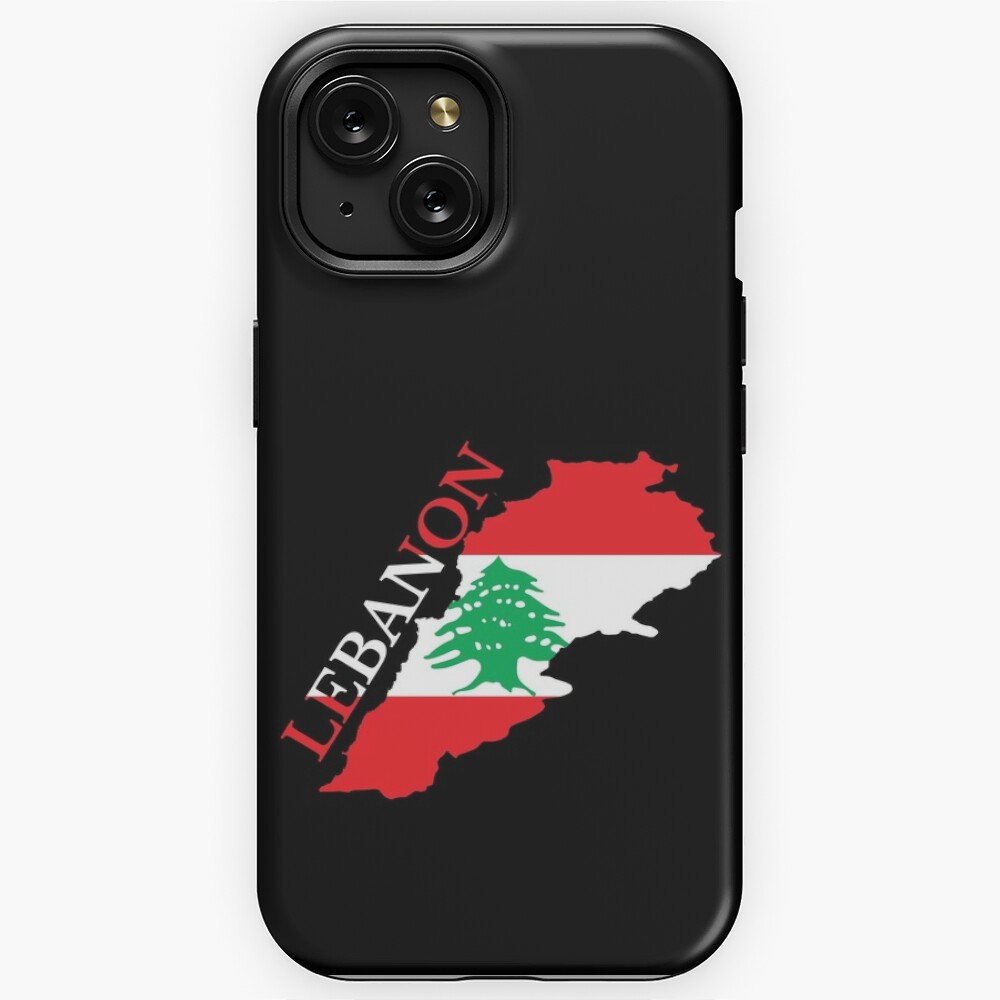 Lebanon Flag Map