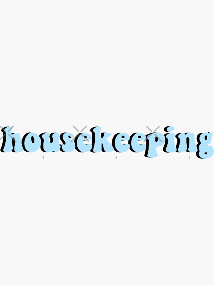 "Outer Banks Housekeeping Blue" Sticker by sabriinam Redbubble