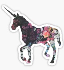 Floral Unicorn 3 Sticker