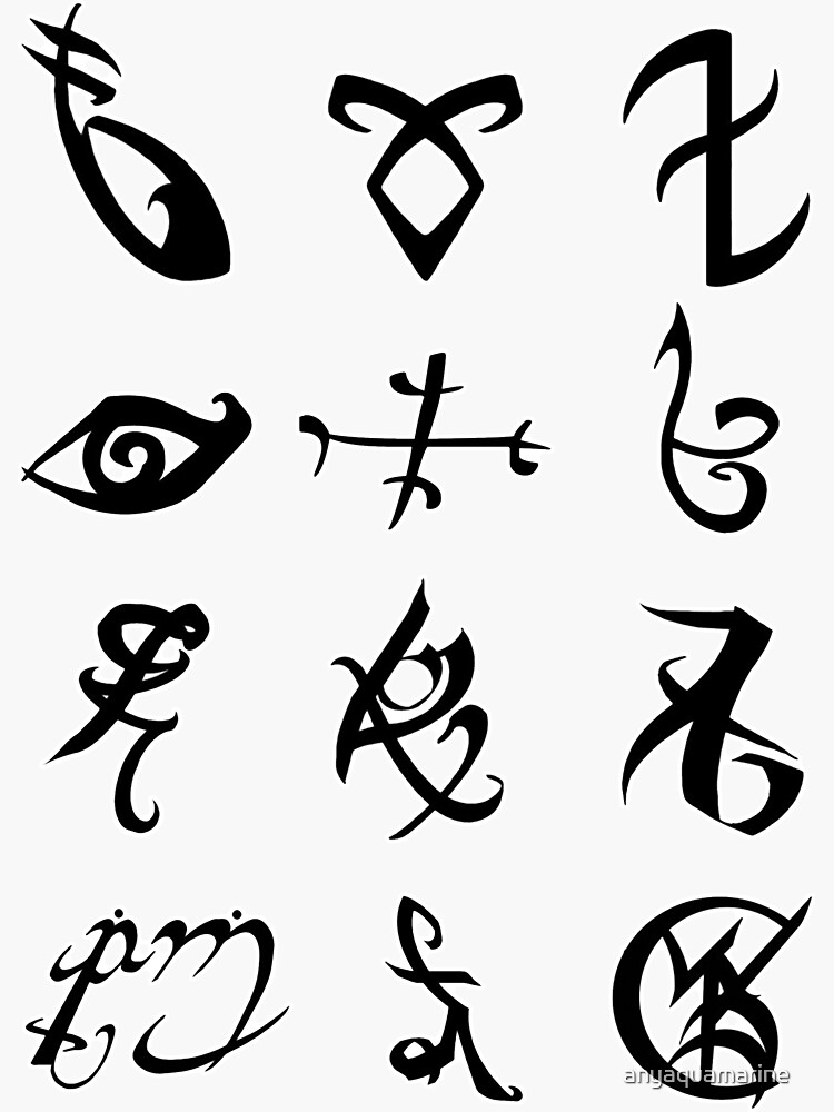 Buy The Mortal Instruments City Of s Tatoos Battle Runes 8 Pack Online at  desertcartMalta