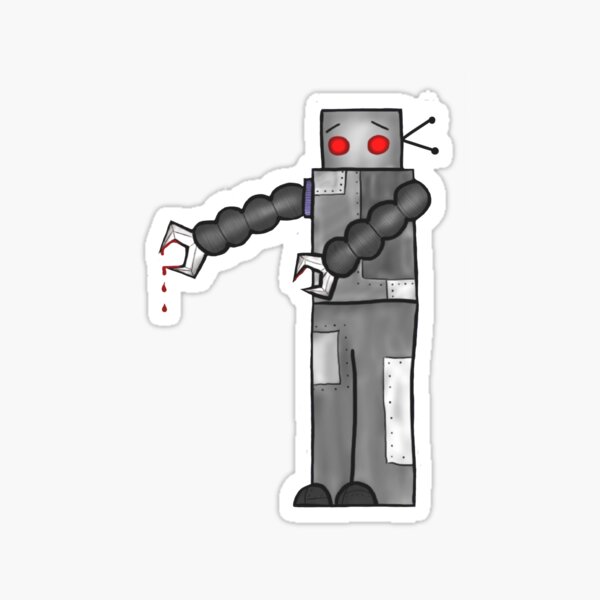 Hugging Robot Sticker