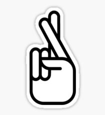 Zayn Malik Tattoo Fingers-crossed tattoo (black) Sticker