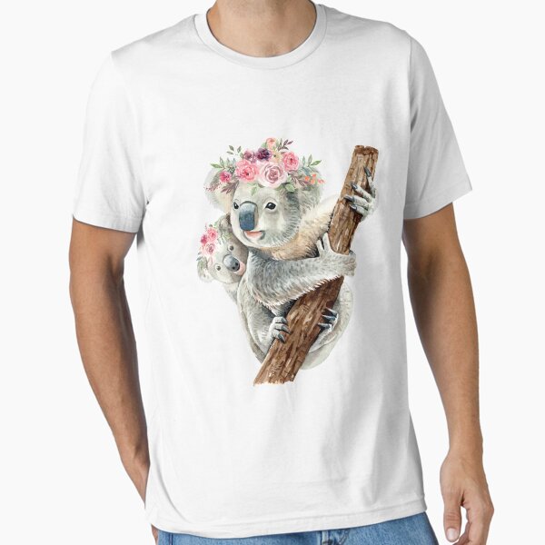 Item preview, Baby Koala Floral Watercolor designed and sold by atlaspa.