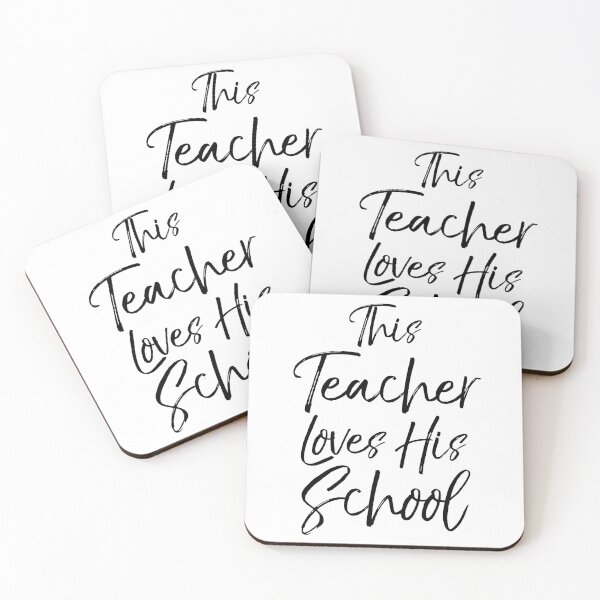 Item preview, This Teacher Loves His School Teaching Quote designed and sold by TNDesignStudio.