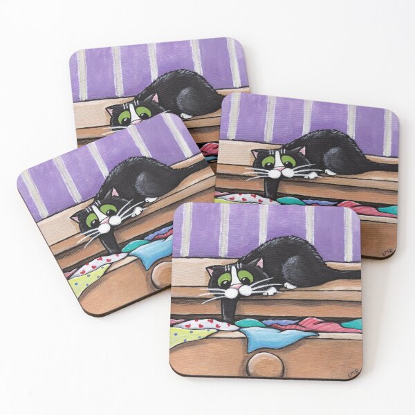 Item preview, Cute Cat Searching for Treasure designed and sold by LisaMarieArt & Illustration.