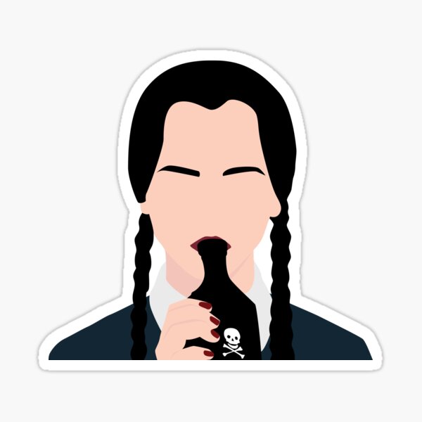 Wednesday Addams Stickers | Redbubble