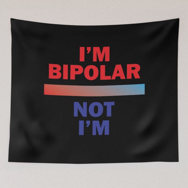 Item preview, who said i was bipolar me designed and sold by thehafdesigner.
