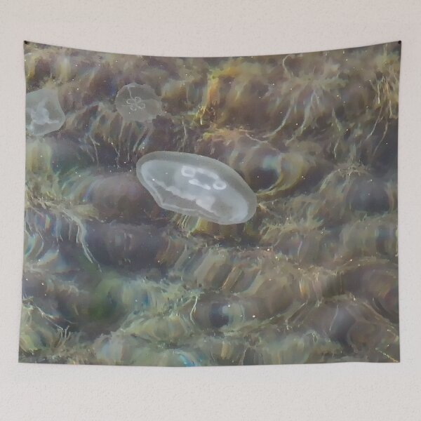 Item preview,  Underwater World of Sea - Transparent Jellyfish in the Sea designed and sold by r-silver.