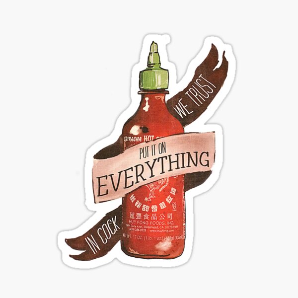 Sriracha Sticker
