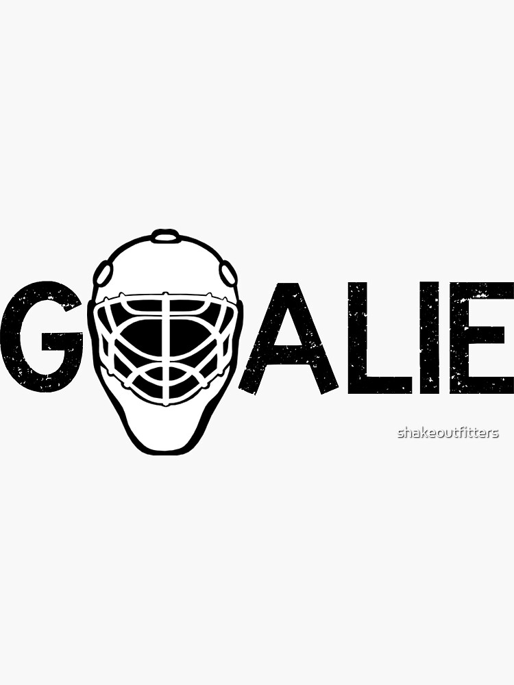 Thumbnail 3 of 3, Sticker, Ice Hockey Goalie designed and sold by shakeoutfitters.
