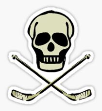 Ice Hockey Skull Sticker