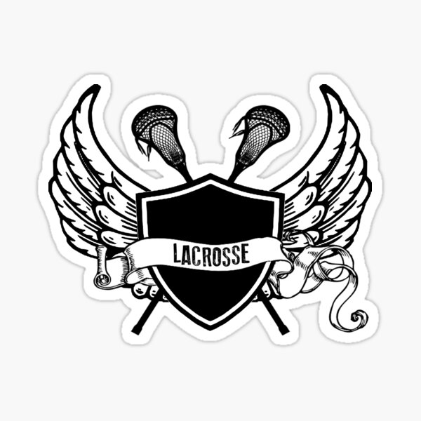"Lacrosse Wings" Sticker for Sale by shakeoutfitters Redbubble