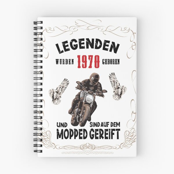 Item preview, Biker gift legends were born in 1970 designed and sold by SiRaGeckoDesign.