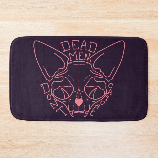 Item preview, Coral - Dead Men Don't Catcall - Feminist Quote - Sphynx Cat Skull designed and sold by AnanasArt.