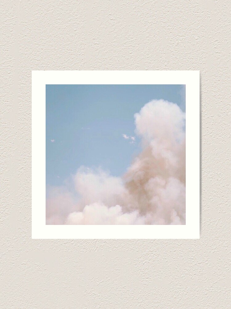 Aesthetic Sky With Clouds Art Print By Freshfroot Redbubble
