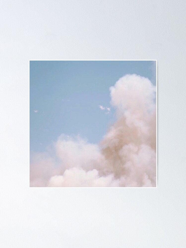 Aesthetic Sky With Clouds Poster By Freshfroot Redbubble