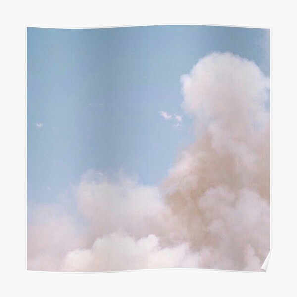 Aesthetic Sky with Clouds Poster