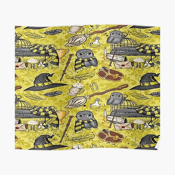 Yellow House Wizarding World Poster