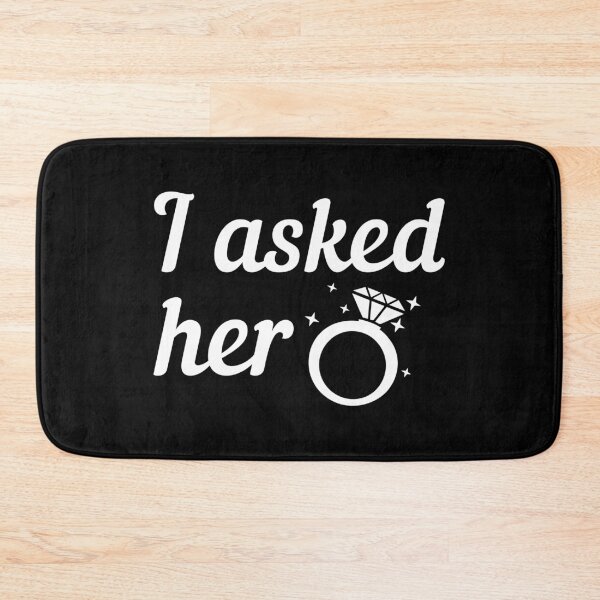 Item preview, Asked Her Fiancee Engagement Diamond Wedding Ring Gift designed and sold by haselshirt.