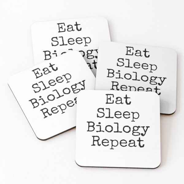 Item preview, Eat Sleep Biology Repeat Science Quote designed and sold by TNDesignStudio.