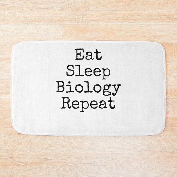 Item preview, Eat Sleep Biology Repeat Science Quote designed and sold by TNDesignStudio.