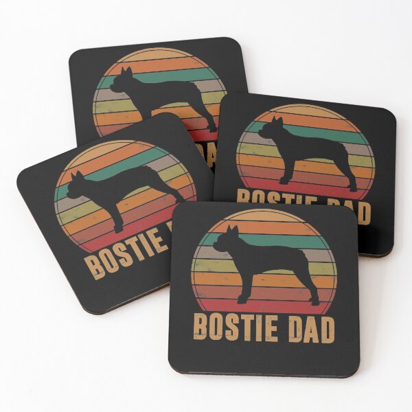Item preview, Retro Boston Terrier Dad Gift Dog Owner Pet Bostie Father designed and sold by Nikolaienko Artem.