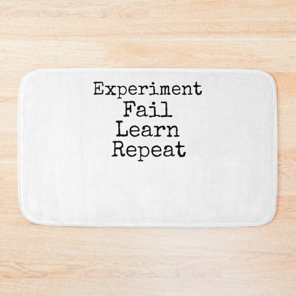 Item preview, Experiment Fail Learn Repeat Science Quote designed and sold by TNDesignStudio.