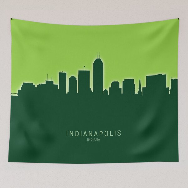 Artikelvorschau, Indianapolis Indiana Skyline entworfen und verkauft von ArtPrints.