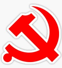 Chinese Communist Party Hammer and Sickle Sticker