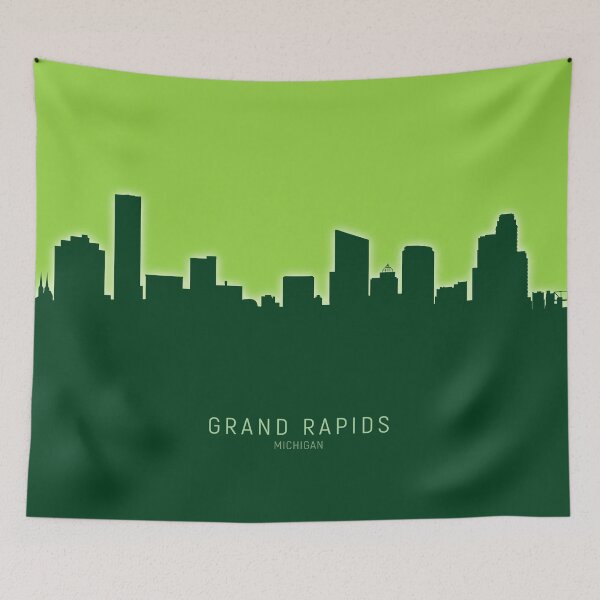 Item preview, Grand Rapids Michigan Skyline designed and sold by ArtPrints.