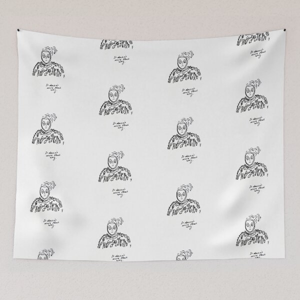 Item preview, "It doesn't work that way" Facemask illustration. designed and sold by guiltworks.