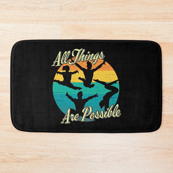 Item preview, Womens Gymnastics All Things Possible Quote designed and sold by BestTrendyChoices.
