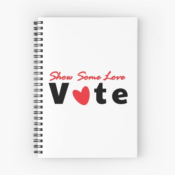 Item preview, Show Some Love Vote Red and Black designed and sold by MoneekDesigns.