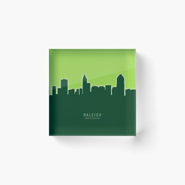 Item preview, Raleigh North Carolina Skyline designed and sold by ArtPrints.