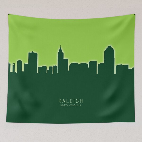 Item preview, Raleigh North Carolina Skyline designed and sold by ArtPrints.