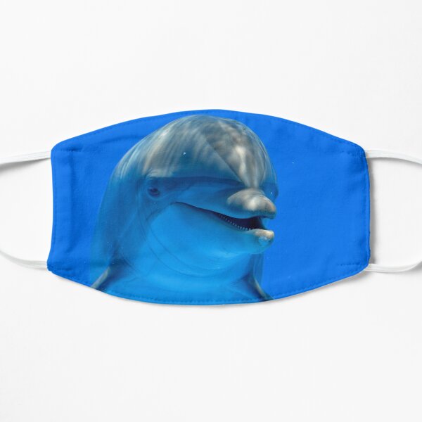 Smiling Happy Dolphin Flat Mask